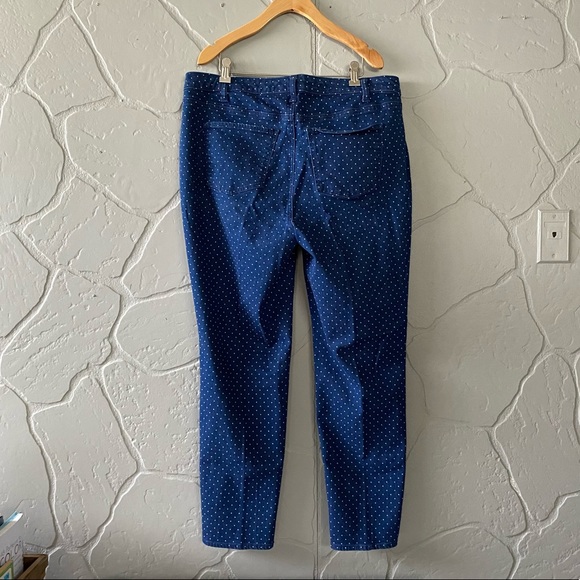 Talbots Flawless Slim Ankle Polka Dot Jeans - Picture 2 of 8